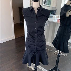 Veronica beard black shirt dress